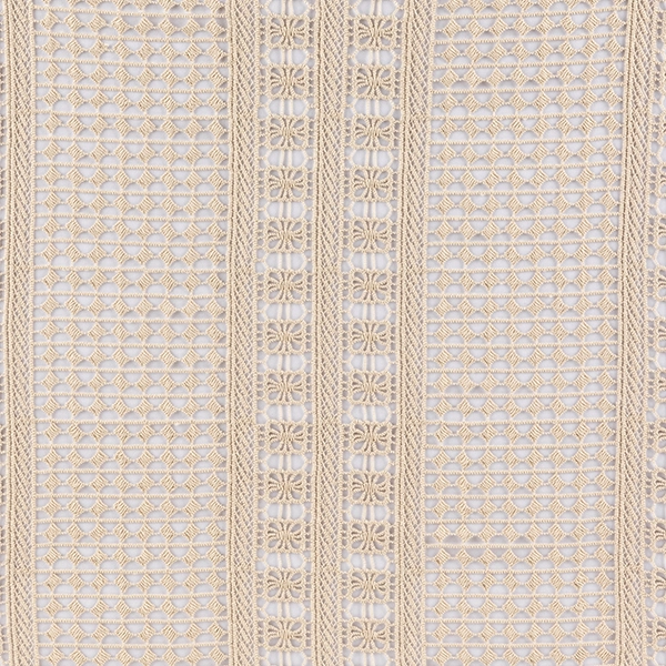 Bohemian Sand Crochet Tablecloth Rental for Events.