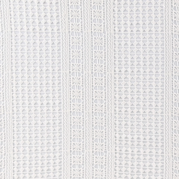 Bohemian White Crochet Tablecloth Rental for Events.