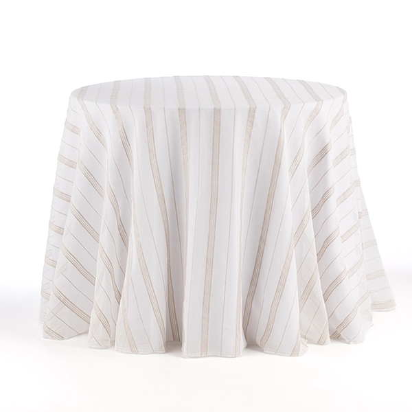A view of Linea Sand Full Table linen
