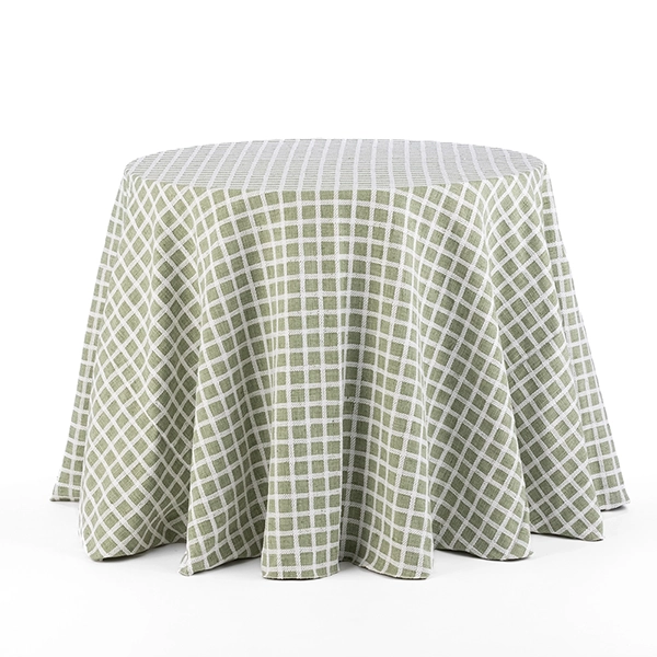 Patchwork Moss Tablecloth adds a touch of whimsy and elegance to any event.