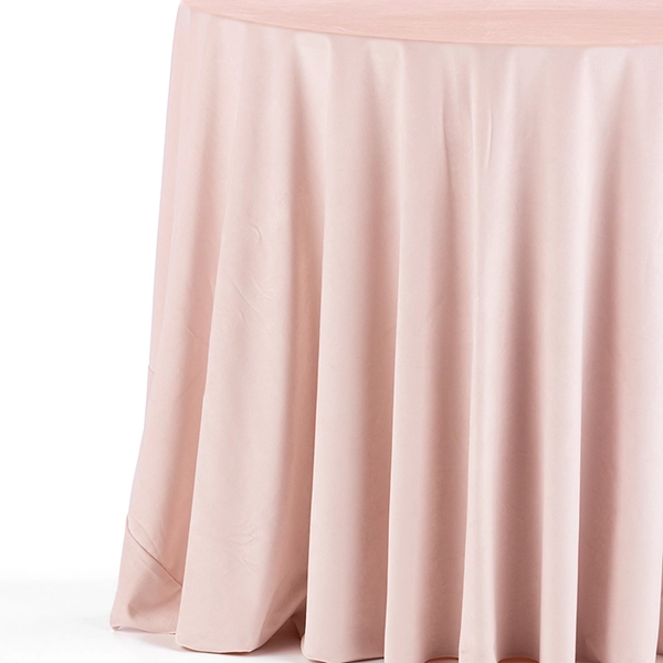 Cropped Table with Velvet Pink Linen