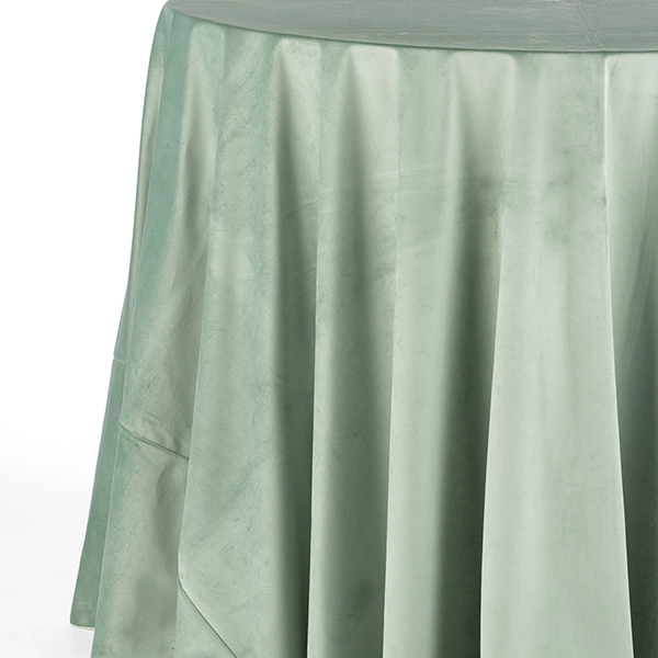 Velvet Peacock Jade Tablecloth for Events.