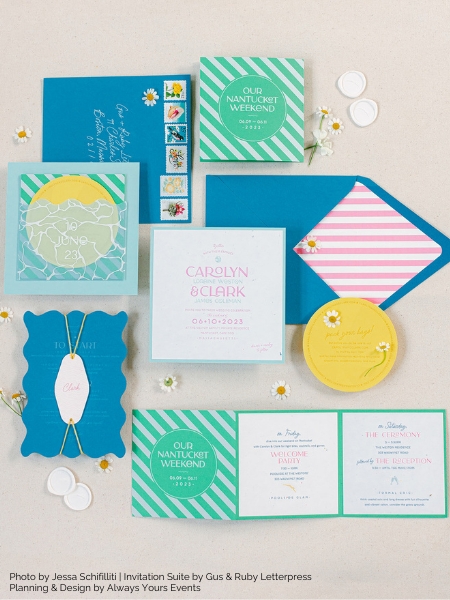Barbie themed invitations by Gus & Ruby Letterpress