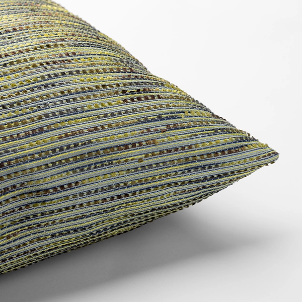 A close up of the Canyon Spring Pillow, ideal for table linen rental or event linen rental.