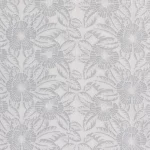 Gracie French Grey, a white fabric with flowers, is perfect for table linen rental.