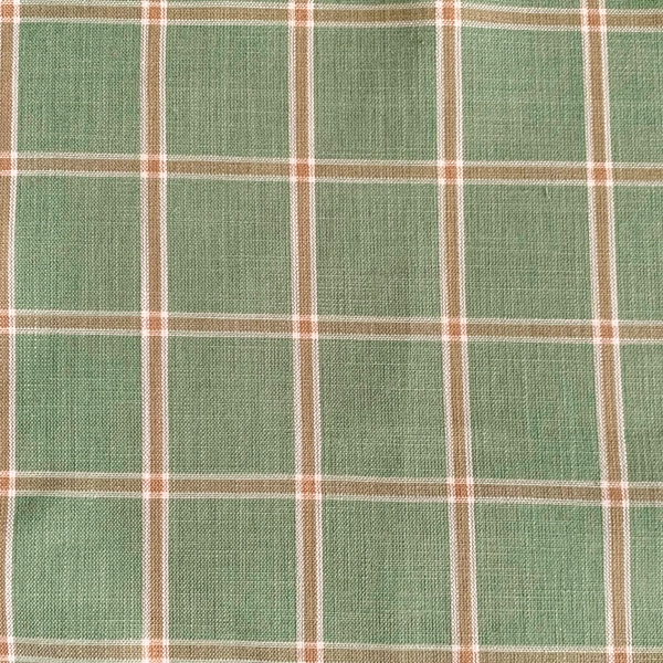 A view of Rustic Moss Plaid runner rental in full size