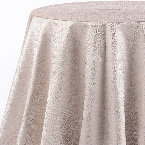 The left-side view of the Metallic Vines linen