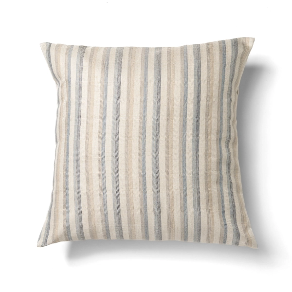 A Davey Coastline Blue Pillow available for event linen rental.