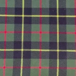 A close up of a Scottish Evergreen Plaid Napkin, suitable for table linen rental.