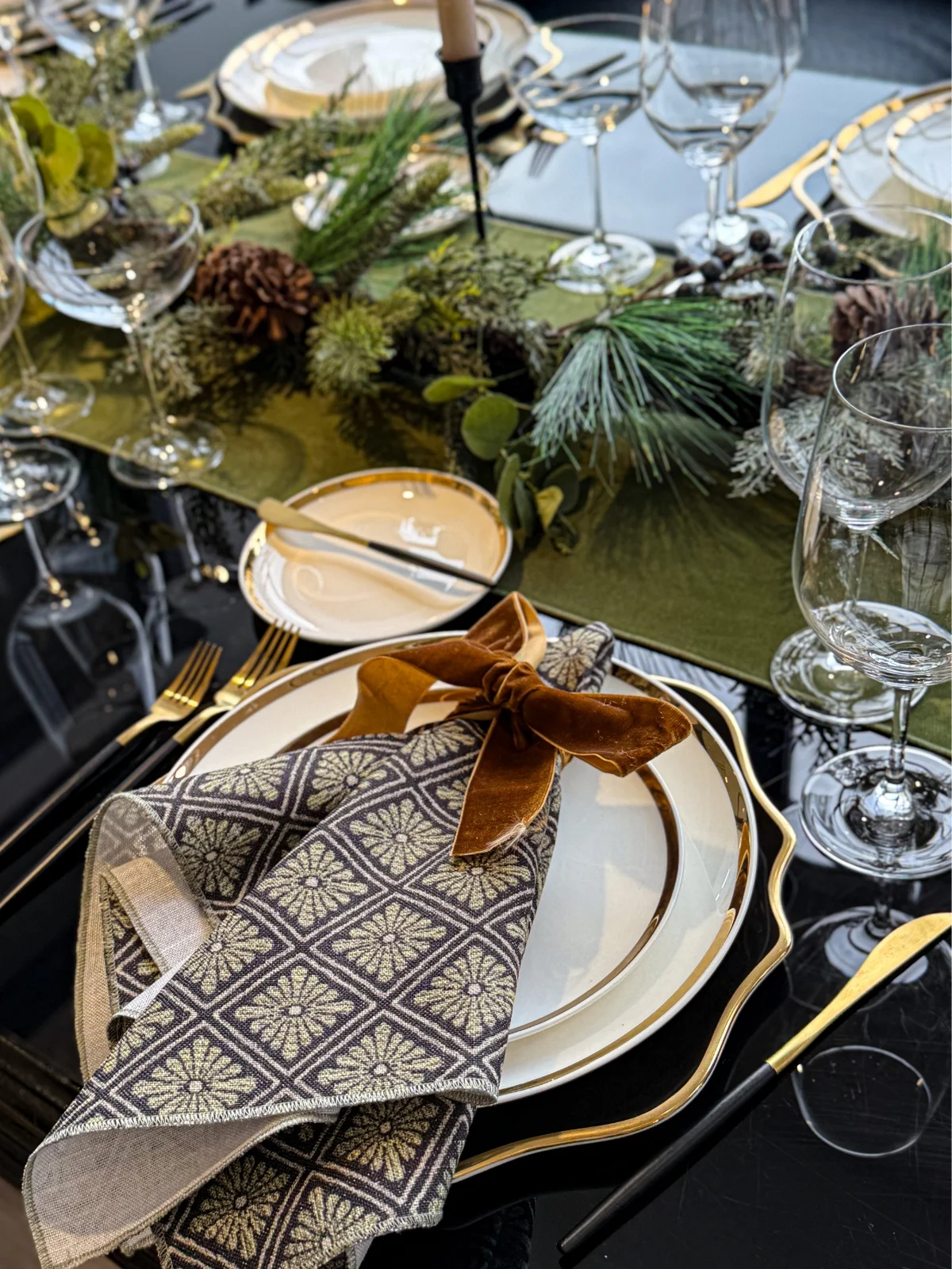 percival olive velvet evergreen